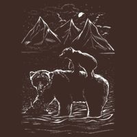 Bear Family In The Wild Cooling Performance Crew T-Shirt