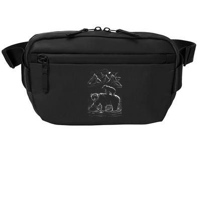 Bear Family In The Wild Crossbody Pack