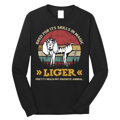 Bred For It's Skills In Magic Liger Pretty Much My Favorite Animal Vintage Long Sleeve Shirt