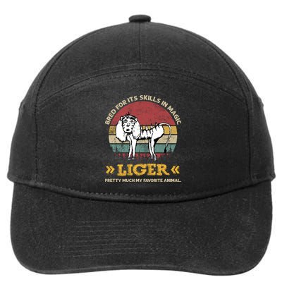 Bred For It's Skills In Magic Liger Pretty Much My Favorite Animal Vintage 7-Panel Snapback Hat