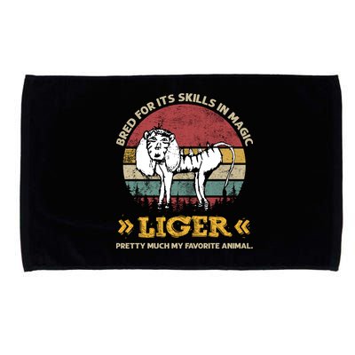 Bred For It's Skills In Magic Liger Pretty Much My Favorite Animal Vintage Microfiber Hand Towel
