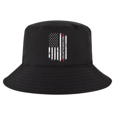 Best Father In Law Ever Us American Vintage Flag Cool Comfort Performance Bucket Hat