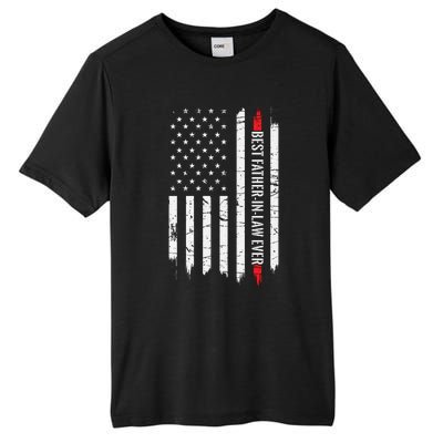 Best Father In Law Ever Us American Vintage Flag Tall Fusion ChromaSoft Performance T-Shirt