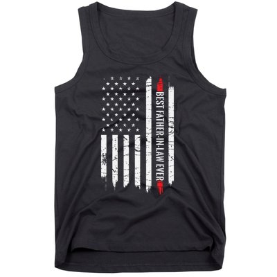 Best Father In Law Ever Us American Vintage Flag Tank Top