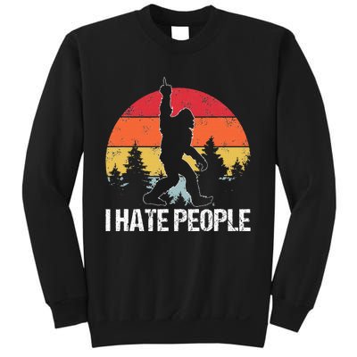 Big Foot I Hate People Middle Finger Sasquatch Sweatshirt