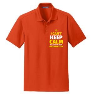 Badminton Funny I CanT Keep Calm IM From Badminton Gift Dry Zone Grid Polo