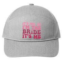  Bride Funny Its Me Hi I'm The Bride Its Me 7-Panel Snapback Hat