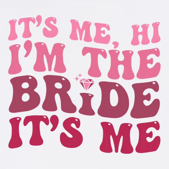  Bride Funny Its Me Hi I'm The Bride Its Me Performance Shirt