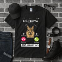 Big Floppa Is Calling Caracal Big Cat Floopa Memes Tall T-Shirt