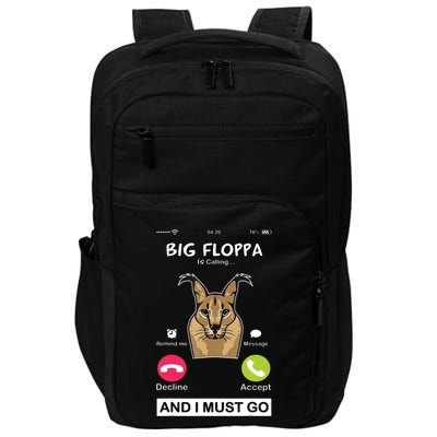 Big Floppa Is Calling Caracal Big Cat Floopa Memes Impact Tech Backpack