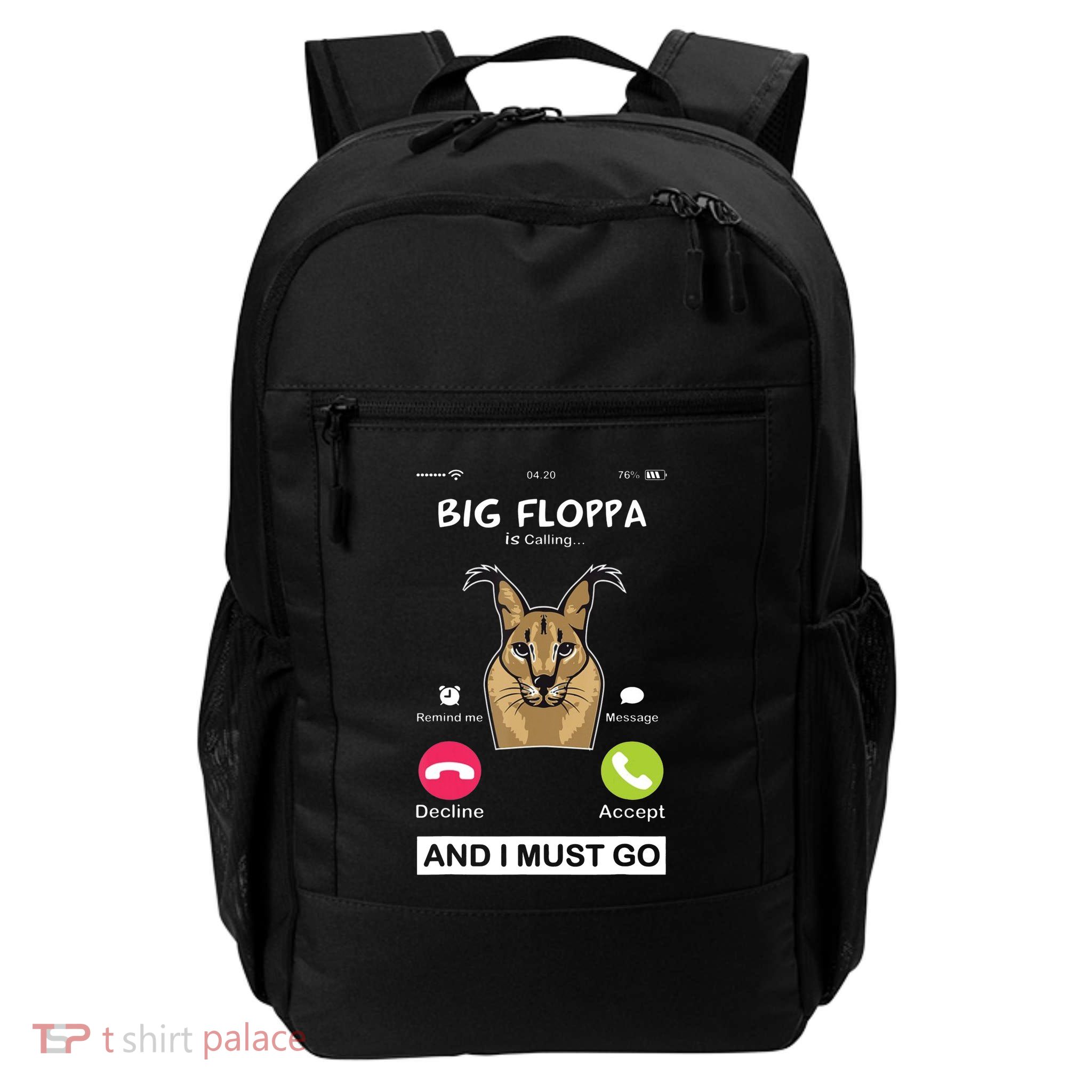 Big Floppa Is Calling Caracal Big Cat Floopa Memes Backpack