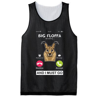 Big Floppa Is Calling Caracal Big Cat Floopa Memes Mesh Reversible Basketball Jersey Tank