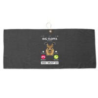 Big Floppa Is Calling Caracal Big Cat Floopa Memes Large Microfiber Waffle Golf Towel