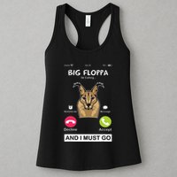 Big Floppa Is Calling Caracal Big Cat Floopa Memes Womens Tank Top