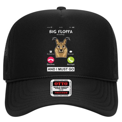 Big Floppa Is Calling Caracal Big Cat Floopa Memes Trucker Hat
