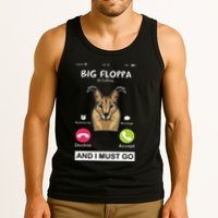 Big Floppa Is Calling Caracal Big Cat Floopa Memes Tank Top