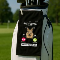 Big Floppa Is Calling Caracal Big Cat Floopa Memes Golf Towel