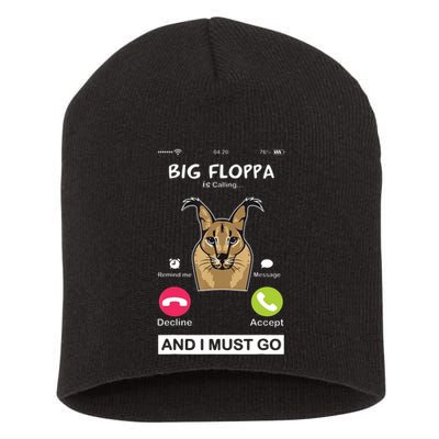 Big Floppa Is Calling Caracal Big Cat Floopa Memes Short Acrylic Beanie