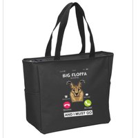 Big Floppa Is Calling Caracal Big Cat Floopa Memes Zip Tote Bag