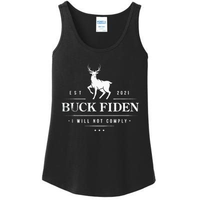 Buck Fiden I Will Not Comply Deer Ladies Essential Tank