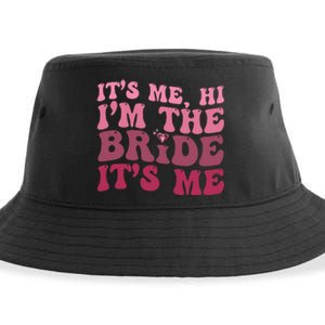 Bride Funny Its Me Hi I'm The Bride Its Me Sustainable Bucket Hat