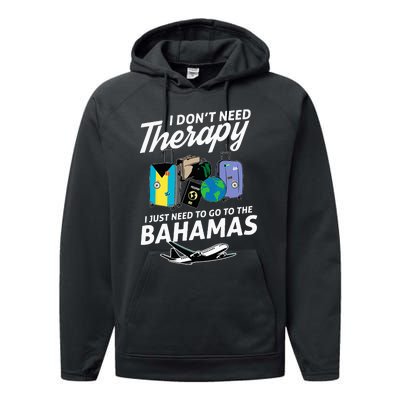 Bahamas Flag I Bahamas Flag I Vacation I Bahamas Performance Fleece Hoodie