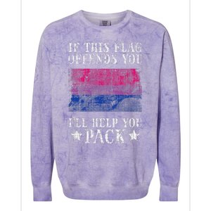 Bisexual Flag If This Offends You Bi Pride Lgbtq Colorblast Crewneck Sweatshirt