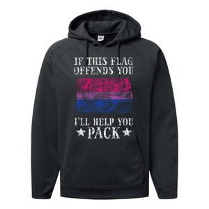 Bisexual Flag If This Offends You Bi Pride Lgbtq Performance Fleece Hoodie