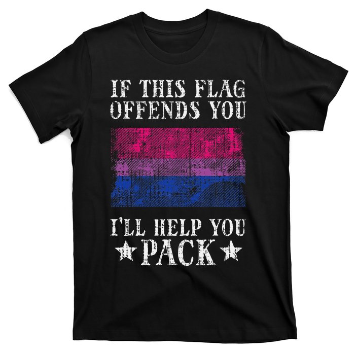 Bisexual Flag If This Offends You Bi Pride Lgbtq T-Shirt