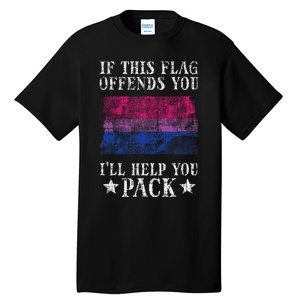 Bisexual Flag If This Offends You Bi Pride Lgbtq Tall T-Shirt