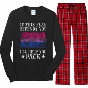 Bisexual Flag If This Offends You Bi Pride Lgbtq Long Sleeve Pajama Set