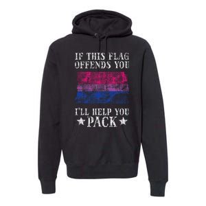 Bisexual Flag If This Offends You Bi Pride Lgbtq Premium Hoodie