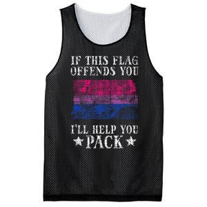 Bisexual Flag If This Offends You Bi Pride Lgbtq Mesh Reversible Basketball Jersey Tank