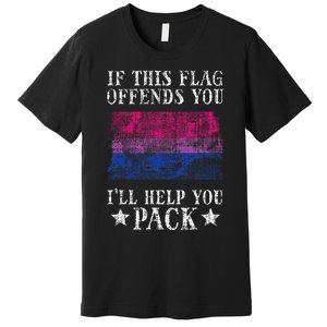 Bisexual Flag If This Offends You Bi Pride Lgbtq Premium T-Shirt