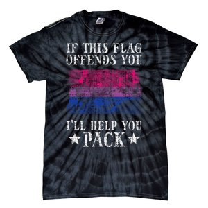 Bisexual Flag If This Offends You Bi Pride Lgbtq Tie-Dye T-Shirt