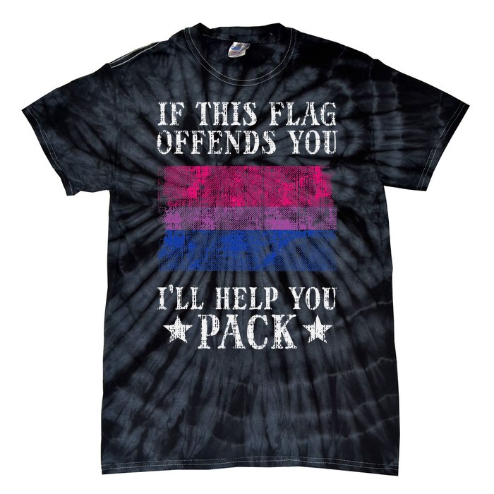 Bisexual Flag If This Offends You Bi Pride Lgbtq Tie-Dye T-Shirt