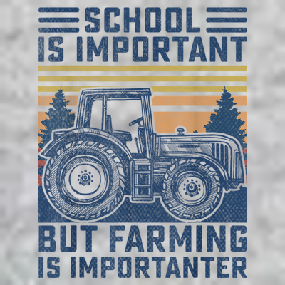 But Farming Is Importanter Farmer Tractor Funny Farm Boys T-Shirt