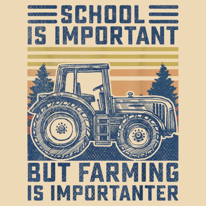 But Farming Is Importanter Farmer Tractor Funny Farm Boys Drawstring Bag