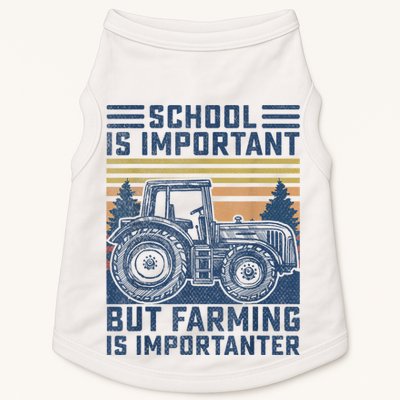 But Farming Is Importanter Farmer Tractor Funny Farm Boys Doggie Tank