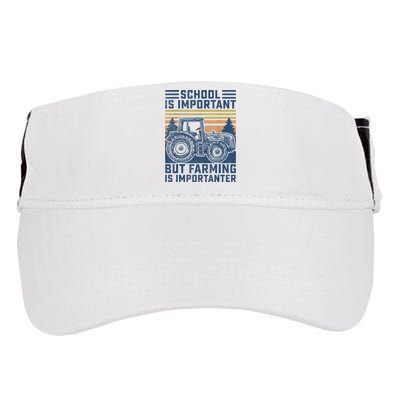 But Farming Is Importanter Farmer Tractor Funny Farm Boys Adult Drive Performance Visor