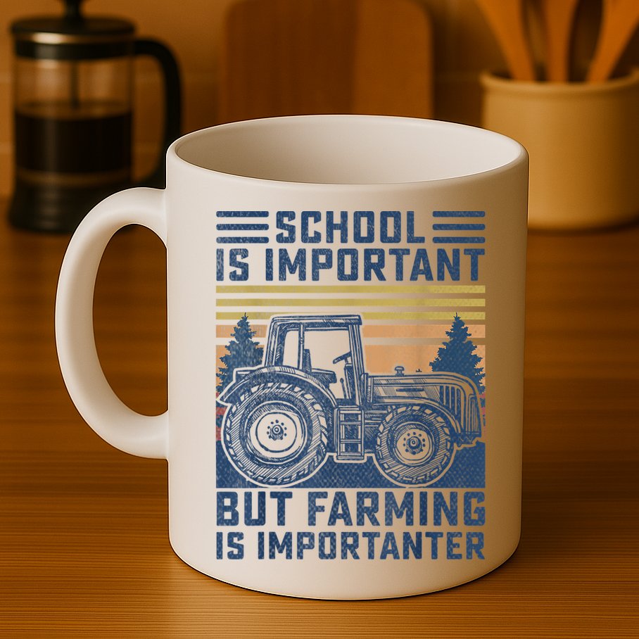But Farming Is Importanter Farmer Tractor Funny Farm Boys Mug