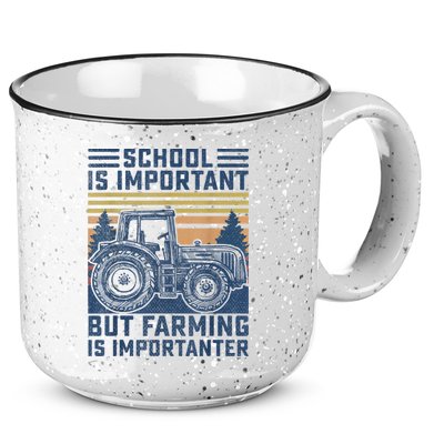 But Farming Is Importanter Farmer Tractor Funny Farm Boys 15oz Campfire Ceramic Mug