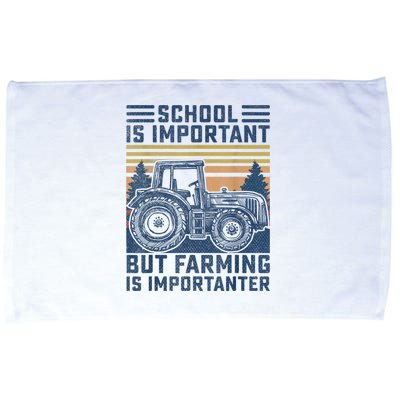 But Farming Is Importanter Farmer Tractor Funny Farm Boys Microfiber Hand Towel