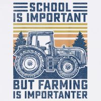 But Farming Is Importanter Farmer Tractor Funny Farm Boys Short Acrylic Beanie