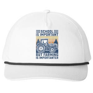 But Farming Is Importanter Farmer Tractor Funny Farm Boys Snapback Five-Panel Rope Hat