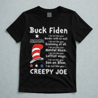 Buck Fiden I Do Not Like Your Border With No Wall Us Flag T-Shirt