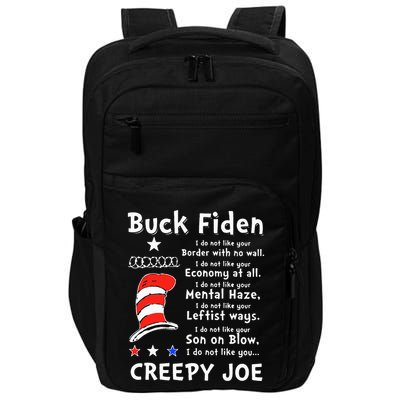 Buck Fiden I Do Not Like Your Border With No Wall Us Flag Impact Tech Backpack