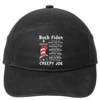 Buck Fiden I Do Not Like Your Border With No Wall Us Flag 7-Panel Snapback Hat