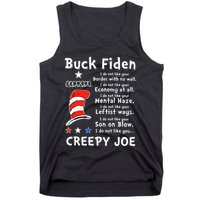 Buck Fiden I Do Not Like Your Border With No Wall Us Flag Tank Top