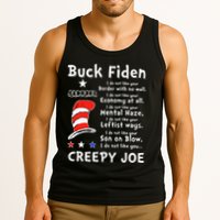 Buck Fiden I Do Not Like Your Border With No Wall Us Flag Tank Top